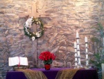 Another shot of our Advent altar